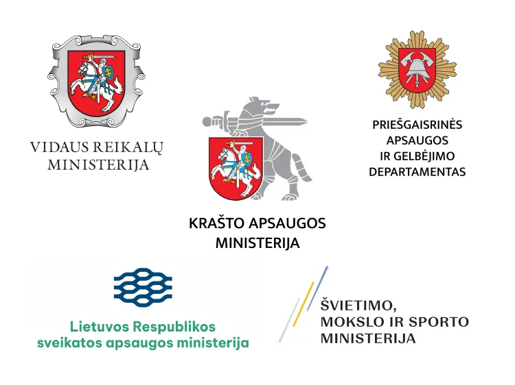 Lietuvos nacionalinio saugumo ir gynybos sistema. Visuotinės gynybos sistema. Atskiros ministerijos bei pavaldžios institucijos.