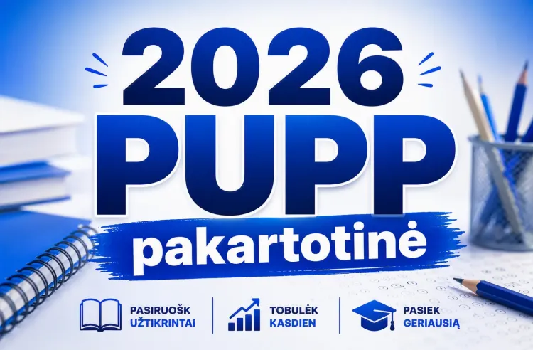 2026 m. lietuvių kalbos ir literatūros PUPP. Pagrindinė sesija.